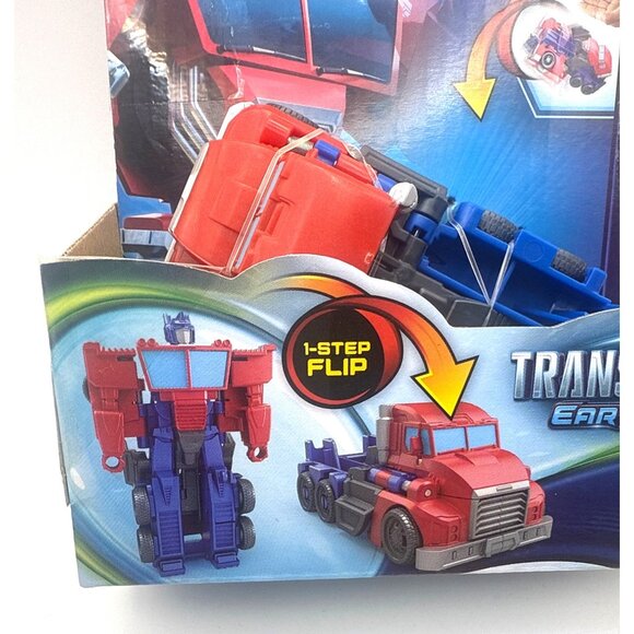Transformers Earthspark Optimus Prime 1-Step Flip Changer Action Hasbro - Picture 5 of 5